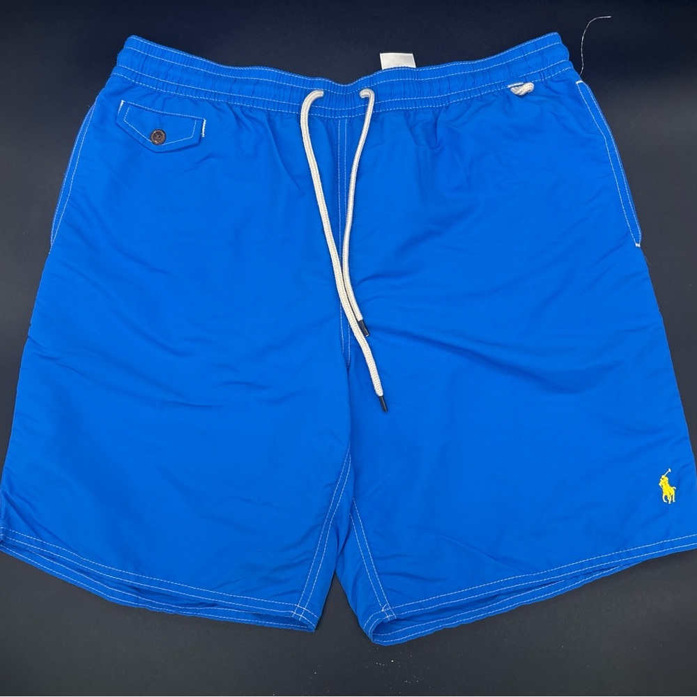 Polo by Ralph Lauren Men's Bright Blue Swim Trunks